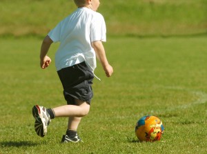 Playing Soccer on REAL Grass!